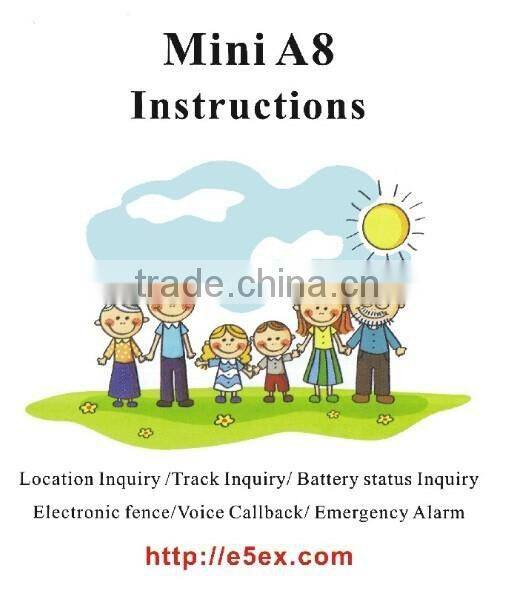 Mini A8 Tracker Locator GSM GPRS 4 Bands Tracking SOS Button for Cars Kids Elder Pets GSM Bug mini Tracker