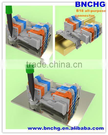 NEW all-purpose pcb terminal connector with button
