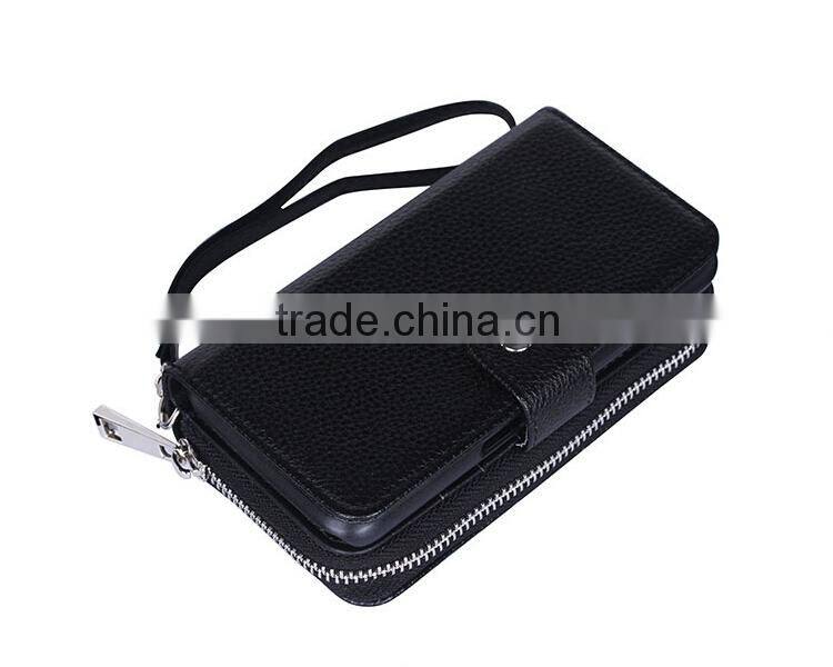 Detachable bag Purse cover for Samsung S6 edge with Zipper