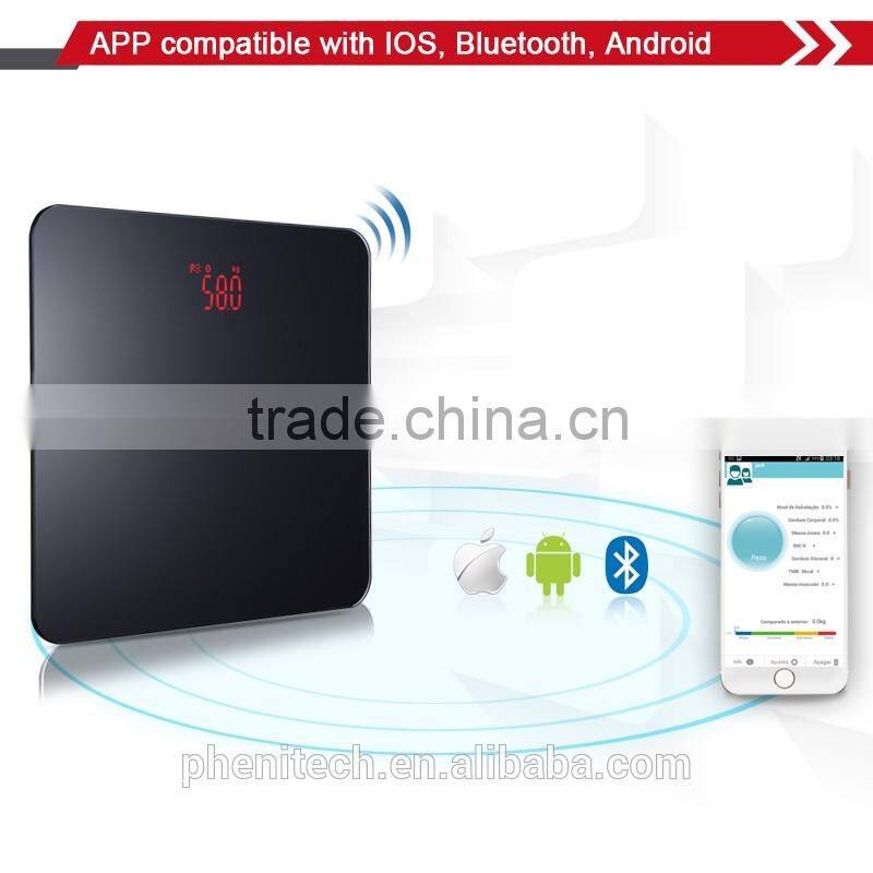 New style two colors choice bluetooth bathroom scale