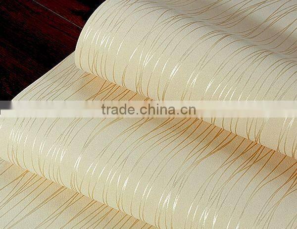 eco-friendly comfortable simple fashion non-woven wallpaper hotel interior designs