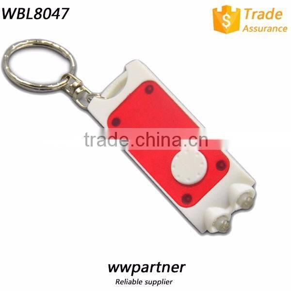 2016 Hot Sale Promotional LED Keyring Plastic