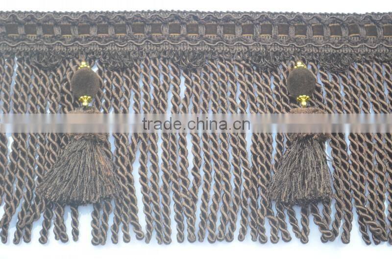 high quality rayon bullion fringe for curtain decorations