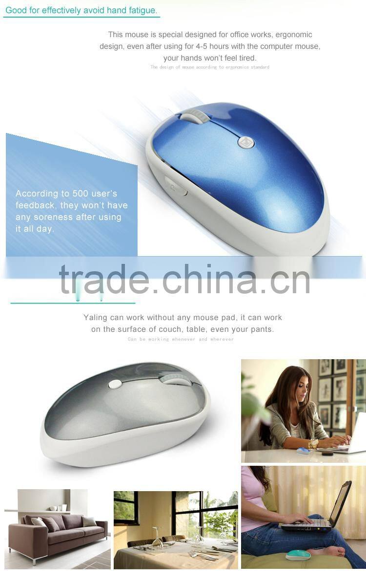 USB Wireless optical mouse with mute/ screen lock function
