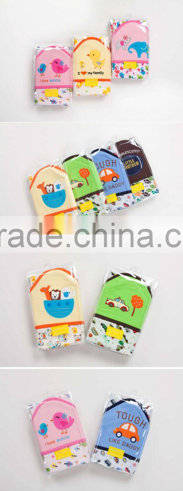 Factory supply 100% cotton baby hooded towel, animal hooded towel pattern