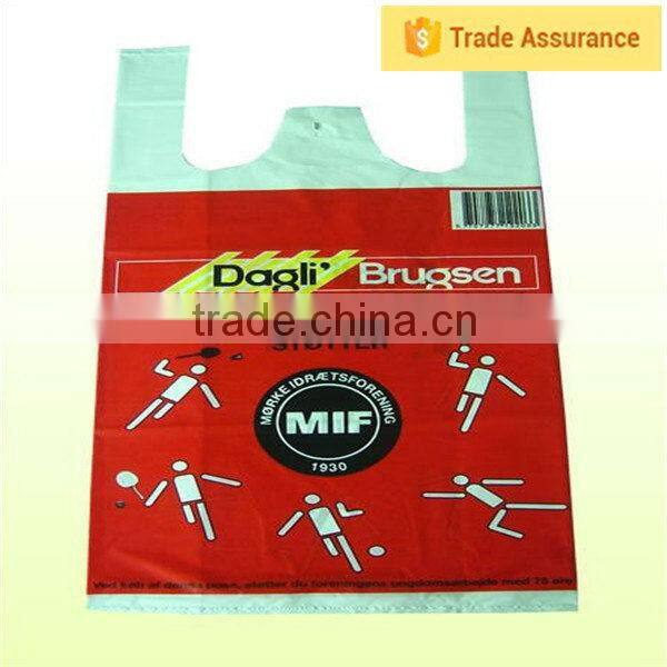 2016 product Simple Design plastic t-shirt bags,eco t-shirt bags