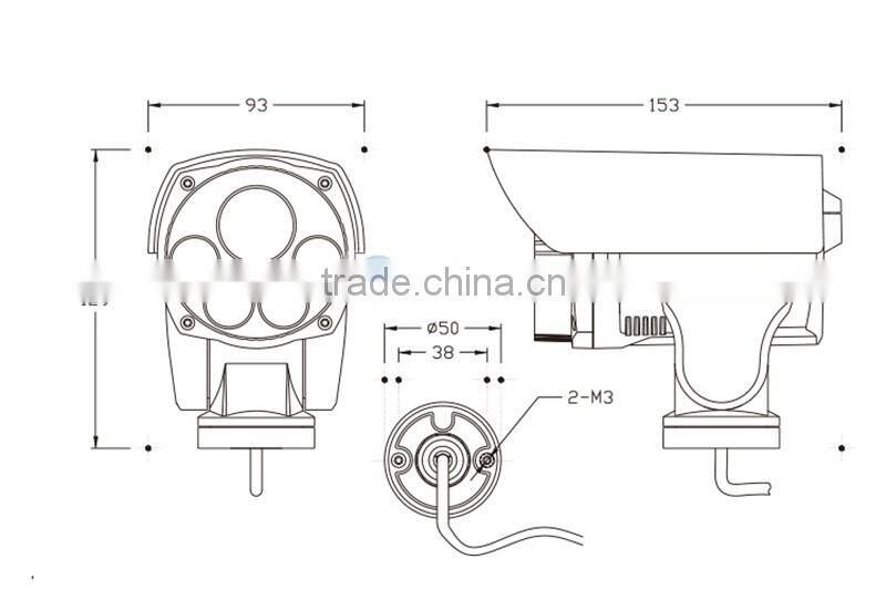 10X Zoom Lens 1080P Project Night-Vision Outdoor POE Bullet PTZ Camera With Card Slot IR 80M Waterproof