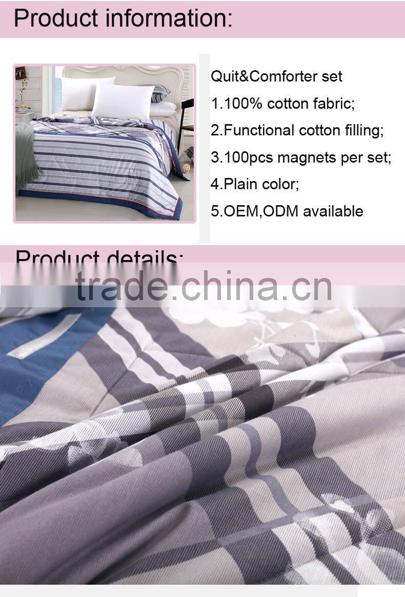 Tourmaline blanket for 2016 new year magnetic sleeping well gift blanket set