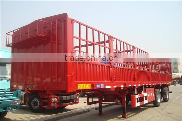 Chinese CIMC Animal Transport Trucks Fence Cargo Trailer