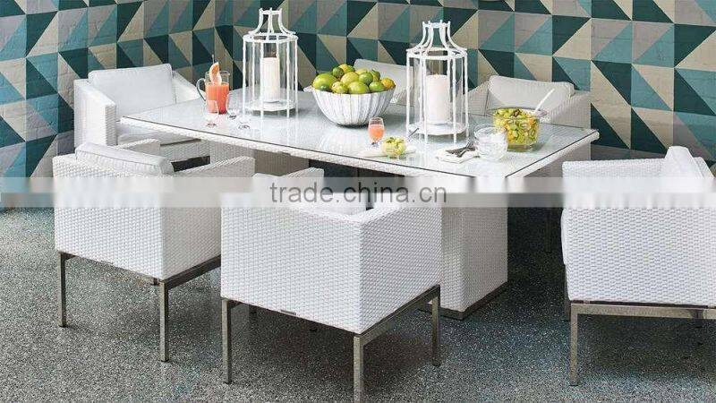 Modern Poly Rattan Dining set Garden Furniture - High quality patio wicker garden dining set furniture
