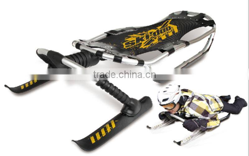 light weight alloy snow sled with Tech Fabric snow skid