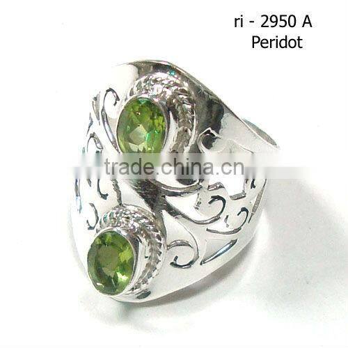 Indian sterling silver semi precious gemstone rings jewellery
