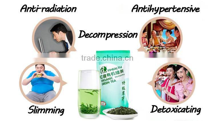 Yijian Organic Green Tea packed in bagged