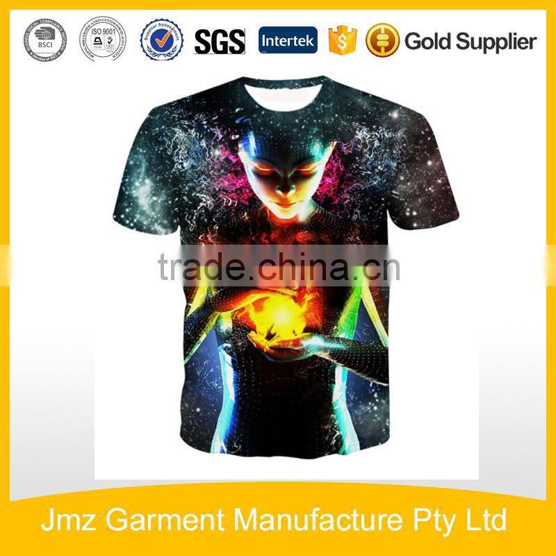 Custom 3D Print T-shirt mens clothing garment manufacturer