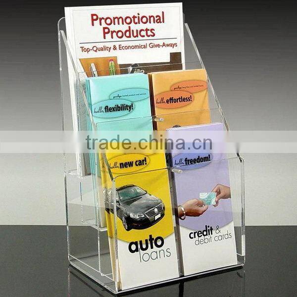 Durable stylish stainless steel brochure holder