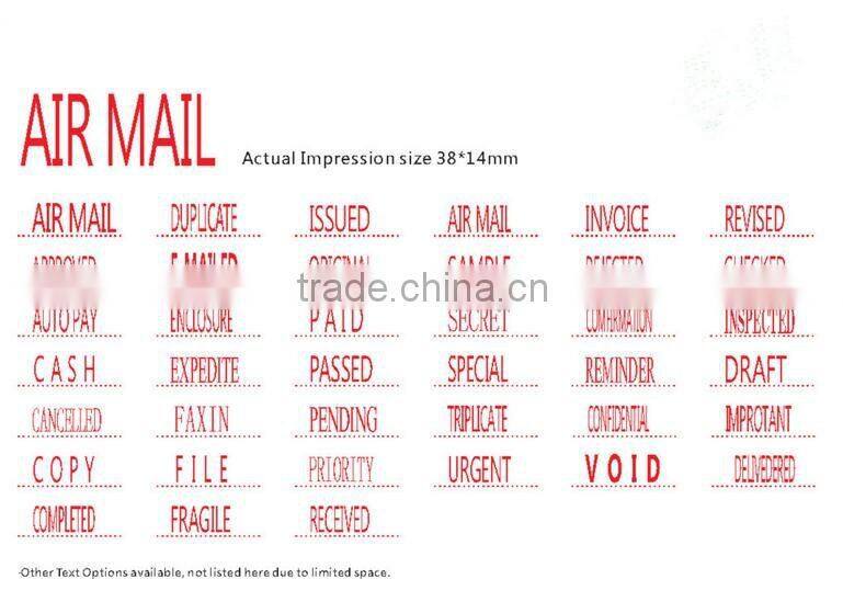 self inking personalized/ mini self inking personalized stamp 38x14mm