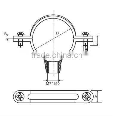pipe clamp with serew