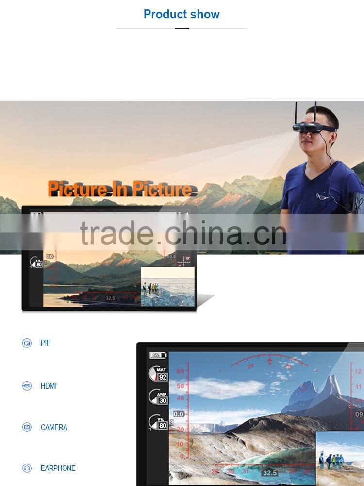 Flysight SPX02 5.8GHz FPV Video Wireless RX w/ headset&front camera compared with FatShark Attitude V2 Video Goggles