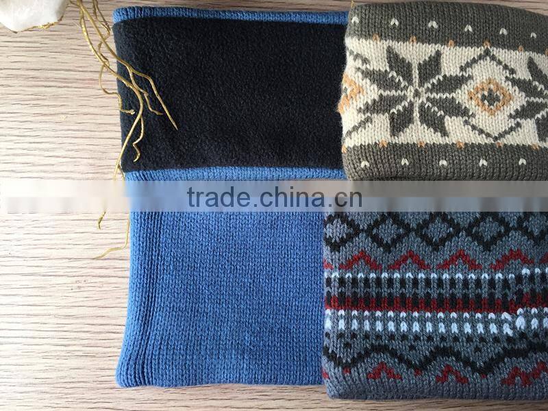 custom logo fashion knitted neck warmer