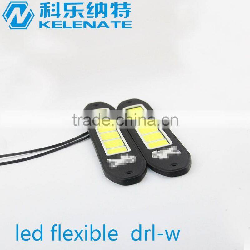 Best selling 100% waterproof flexible cob led drl strip auto drl led daytime runing light