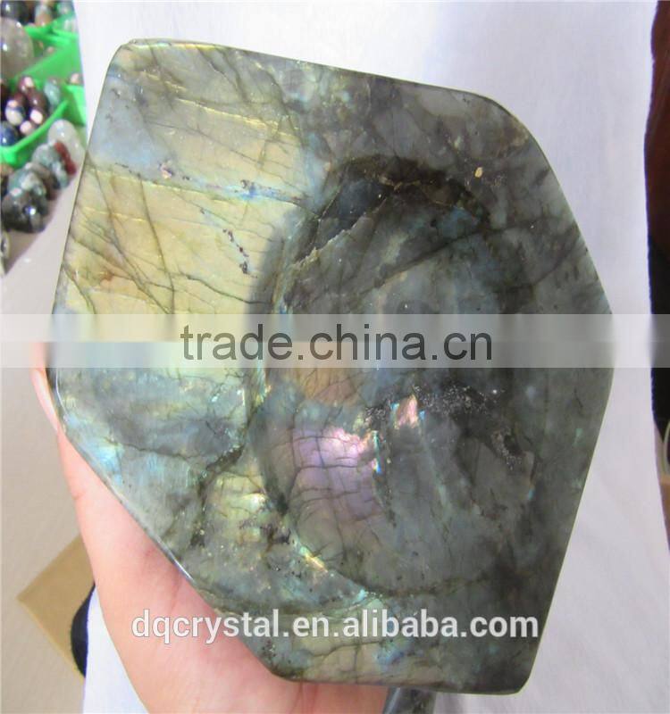 2015 hot sale labradorite crystal stone Ashtray for sale