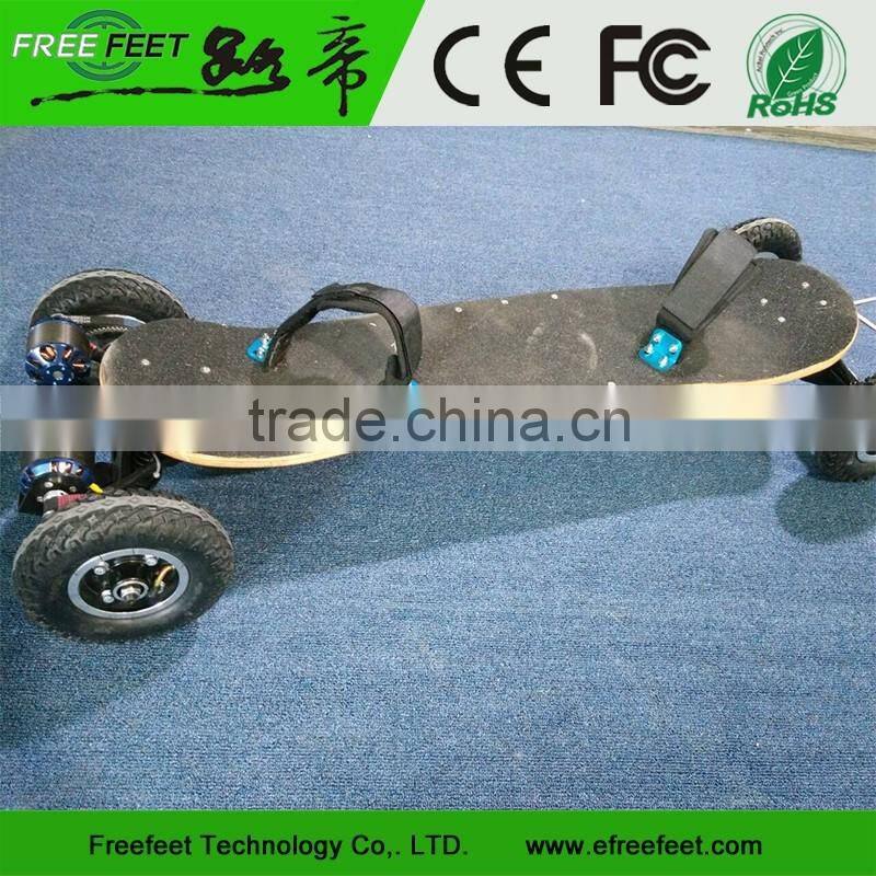 2000W outdoor dual motor K9 skateboard/hoverboard electric skateboard with offroad tyre