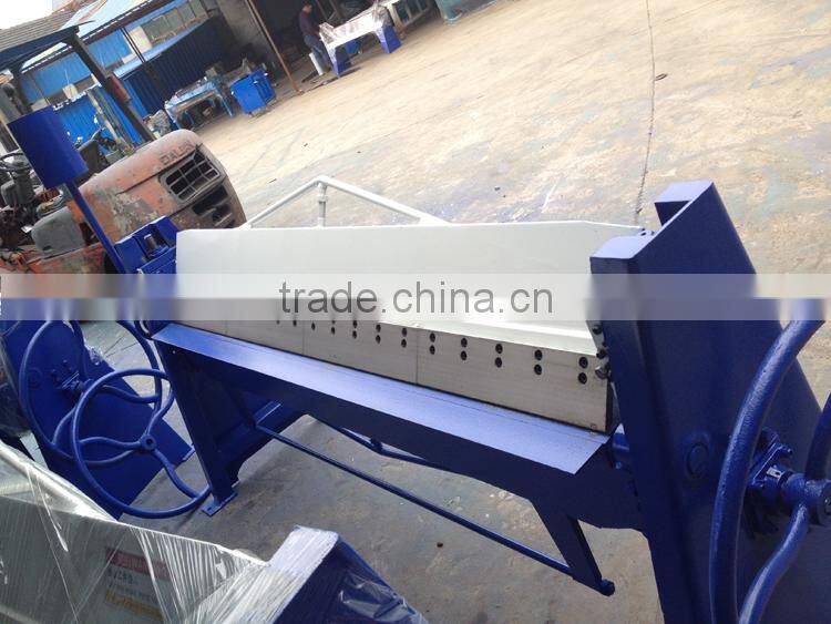 ventilation pipe steet sheet hand folding machine