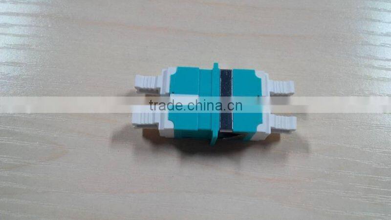 2 port 10G OM3 Aqua LC/UPC Duplex Multimode Optical fiber Adapters
