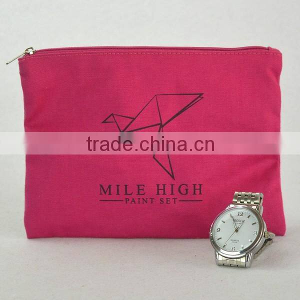 small zipper cotton canvas tote bags
