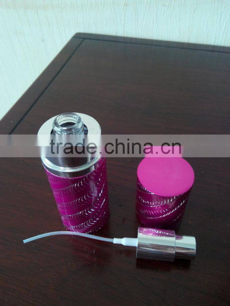 Aluminium atomizer spray bottle