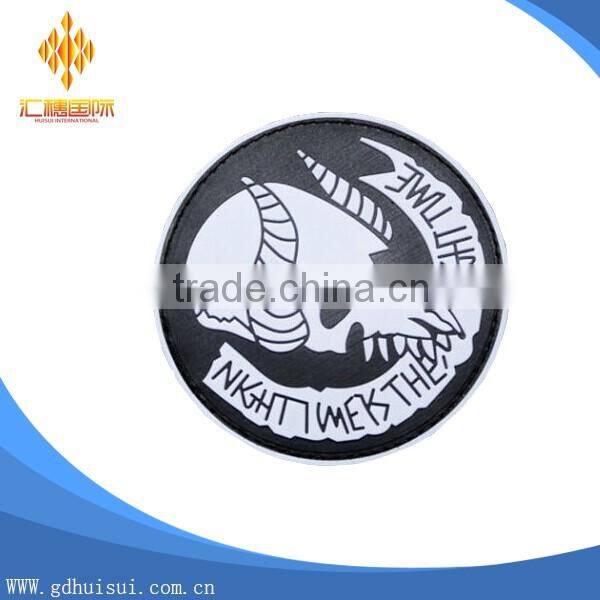 Top quality cheap custom bat shape PVC patches