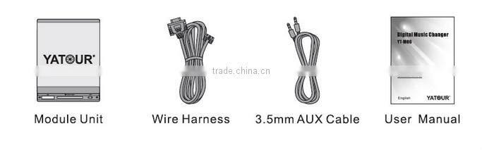 3.5mm aux/usb/sd car interface plug cd changer port