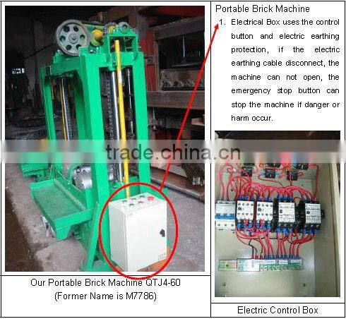 China Construction Machinery.QTJ4-60 concrete brickmaking machine
