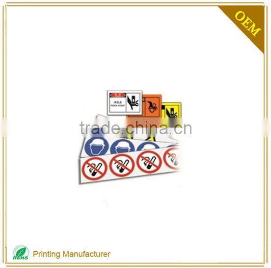 Cheap Custom Triangle Warning Label For Wholesale