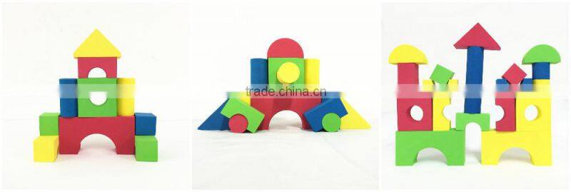 Melors EVA intelligence building blocks toys DIY Enlighten EVA Confirm to EN71 ASTM 100pcs colorful eva blocks toys