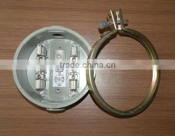600V copper jaw electric round meter socket base