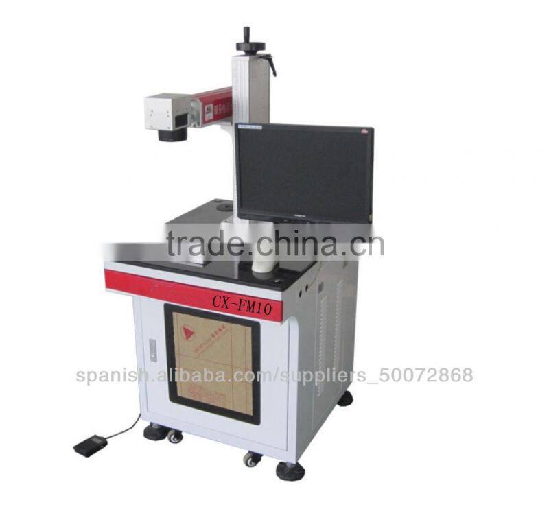 China 10w 20w 30w optical fiber laser marking machine for metal plastic