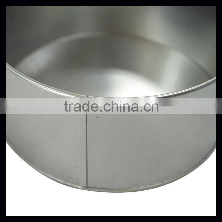Factory Direct Metal Round Shape Large Storage Box Tea Tin Canister