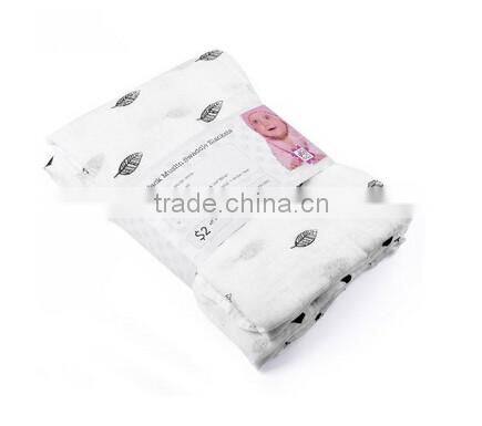4-in-1 Cotton Baby Muslin Receiving Blankets (4 Pack)