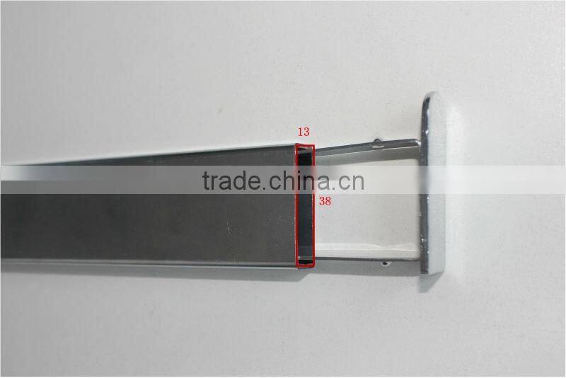 metal pipe end cap fit for 13*38mm square pipe