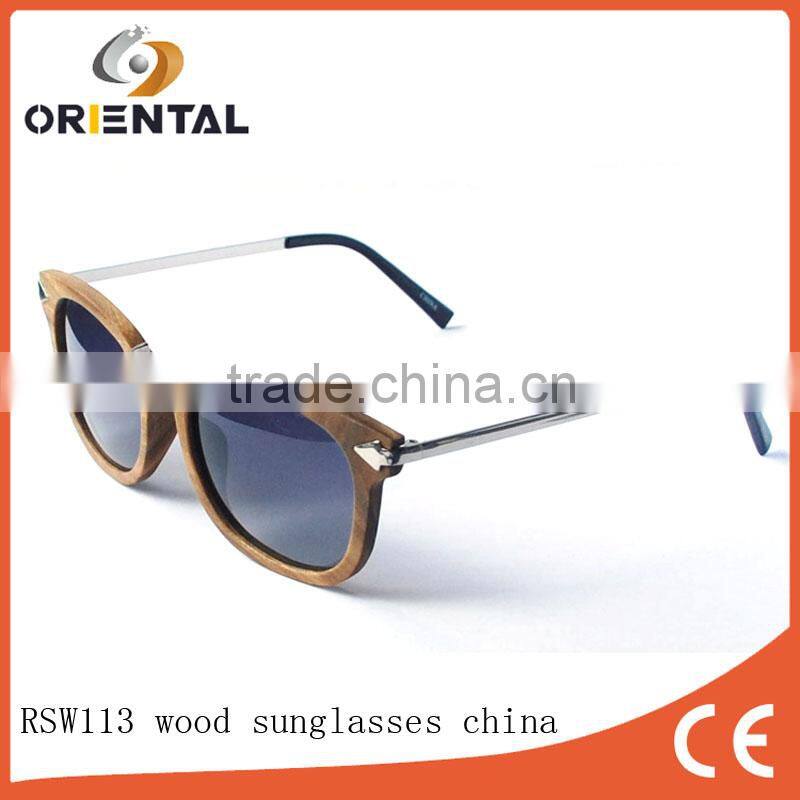 wooden+metal frame wood sunglasses china