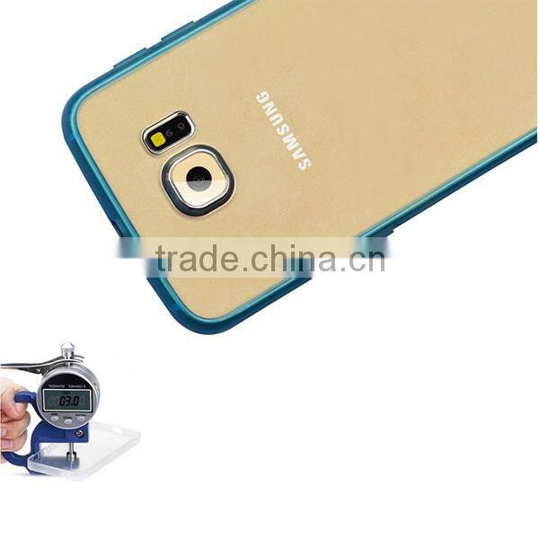 Silicone TPU & Hard plastic combo high impact shield phone case cover for Samsung galaxy S6