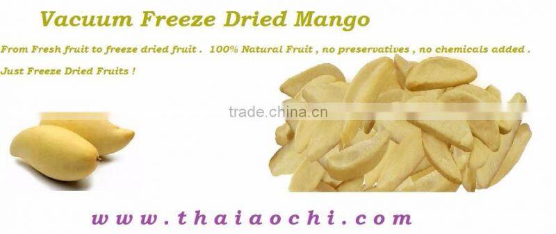 Vacuum Freeze Dried Mango " NAM DUK MAI " HALAL , HACCP , GMP , KOSHER and ISO 22000 Certified
