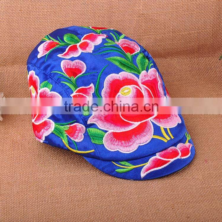Fashion ethnic embroidery hat China wholesale cheap hat high quality embroidery hat