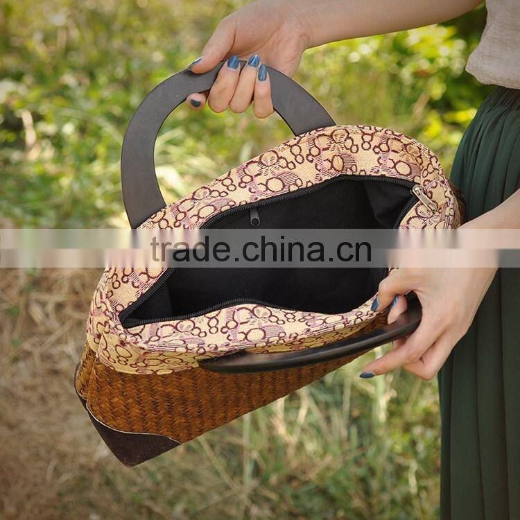 High quality straw bags beach handmade tote bags thailand straw bag summer beach bags