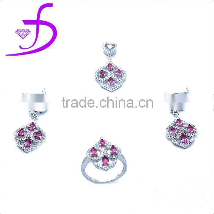 CZ set silver set 2014 new design set