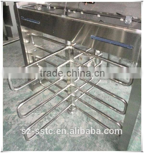 Wooden package security electric half height stadium turnstile