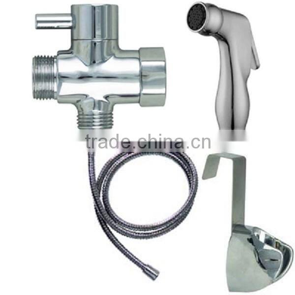 Toilet Handheld Bidet Sprayer with Hose and Bracket Holder Toilet Attachment Cloth Diaper Sprayer Bathroom Spray Wand Shattaf