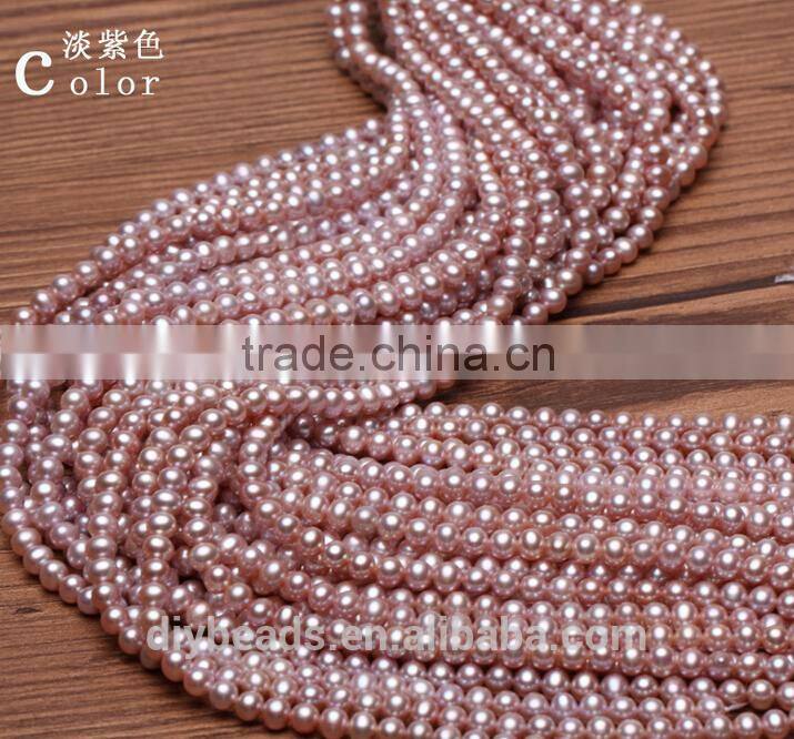 5-5.5mm Natural Freshwater Pearls patato shape surface with little flaw