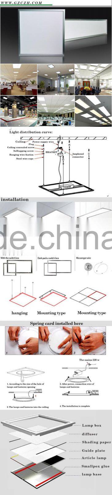 Super Slim 36w Square LED Panel lamp